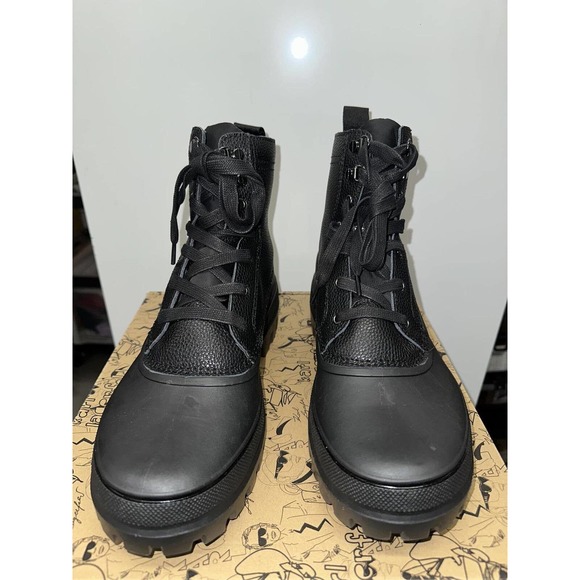 Karl Lagerfeld Men's Mid Height Winter Performance Boot, Black, US 11 - Picture 4 of 7